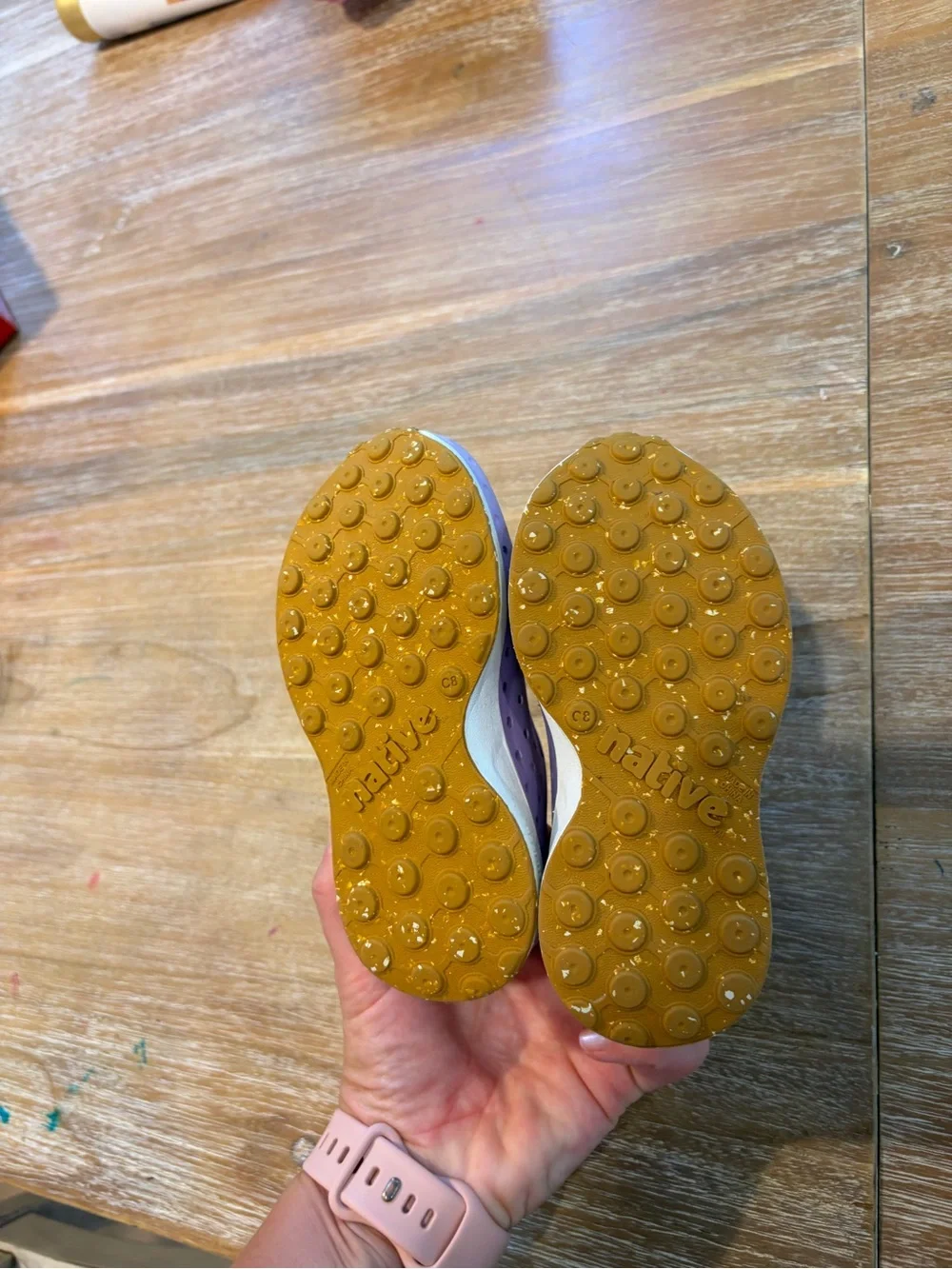 Native Kids Slip-On Water Shoes in Lavender Purple